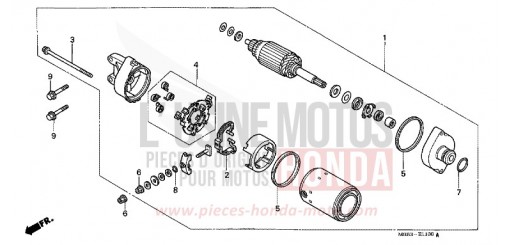 MOTORINO DI AVVIAMENTO VTR1000F5 di 2005